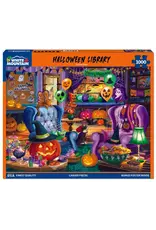 White Mountain Puzzles Halloween Library 1000pc