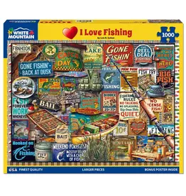 White Mountain Puzzles I Love Fishing 1000pc