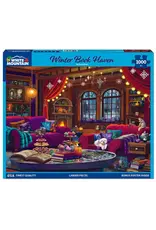 White Mountain Puzzles Winter Book Haven 1000pc