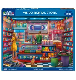 White Mountain Puzzles Video Rental Store 1000pc