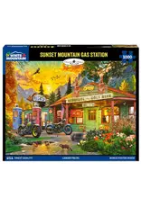 White Mountain Puzzles Sunset Mountain Gas Station 1000pc