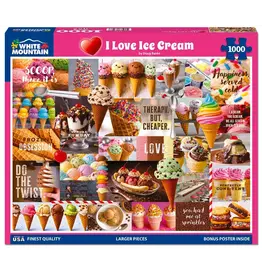 White Mountain Puzzles I Love Ice Cream 1000pc