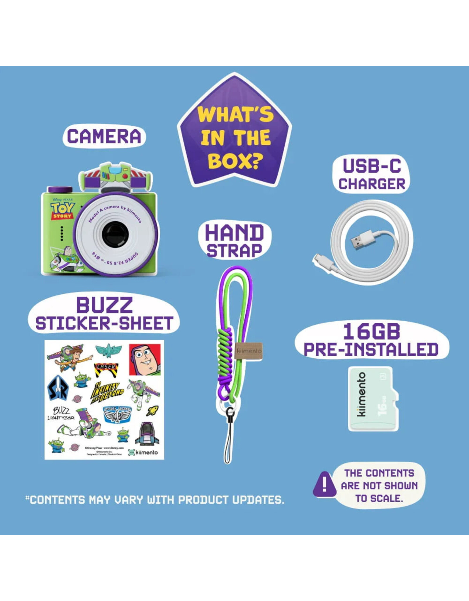 Kiimento Disney Buzz Lightyear Mini Camera