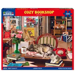 White Mountain Puzzles Cozy Bookshop 500pc