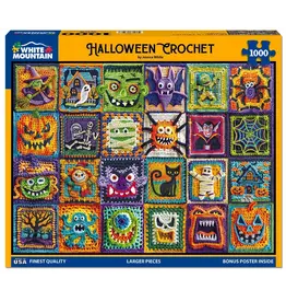 White Mountain Puzzles Halloween Crochet 1000pc
