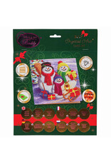 D.I.Y Crystal Art Kit Crystal Art Card Kit - Snowman Family Fun