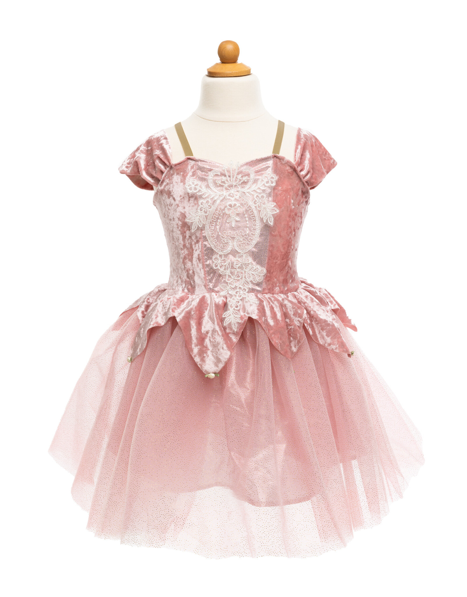 Great Pretenders Dusty Rose Holiday Ballerina Dress, Size 3/4