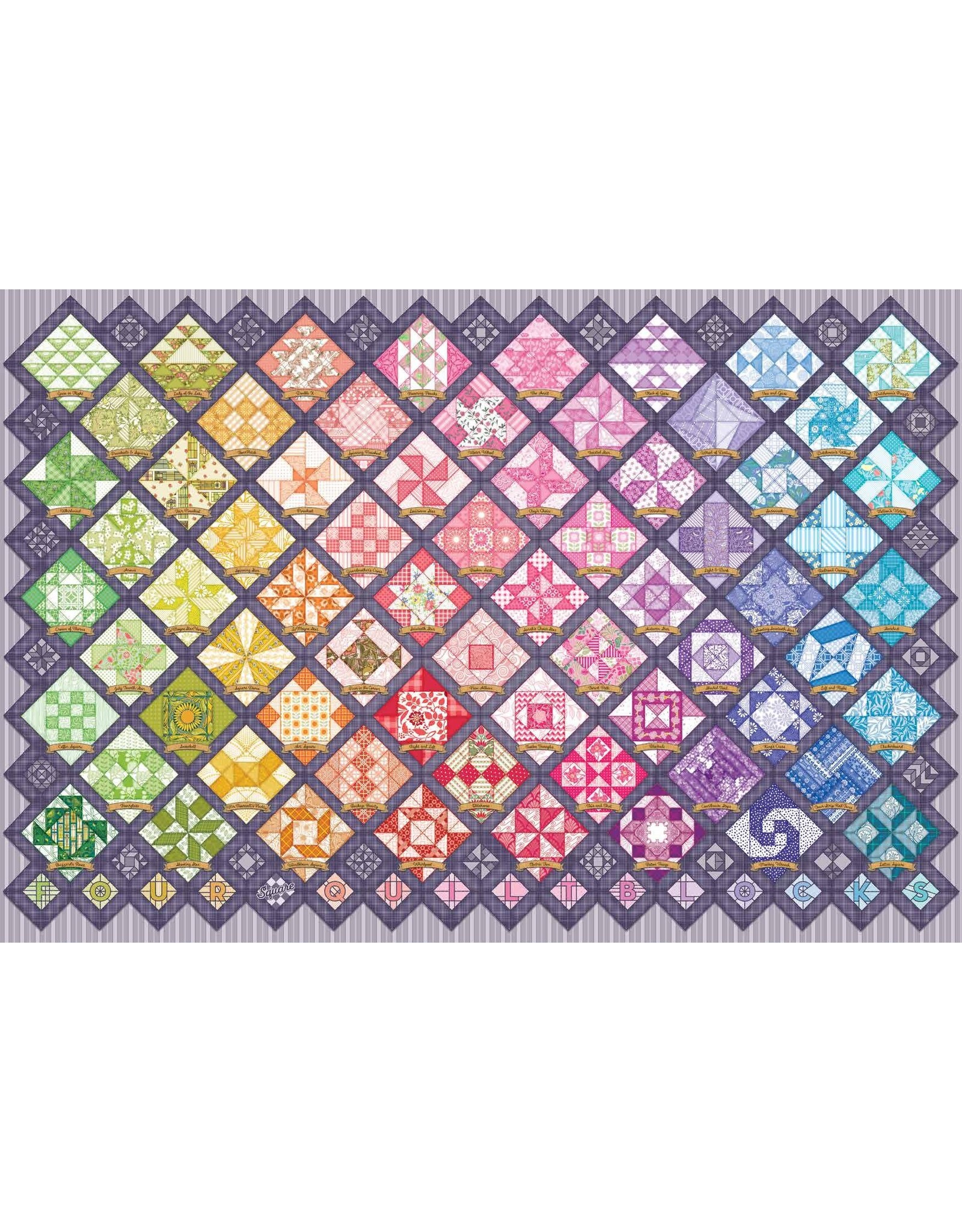 Cobble Hill Four Square Quilt Blocks 2000 pc