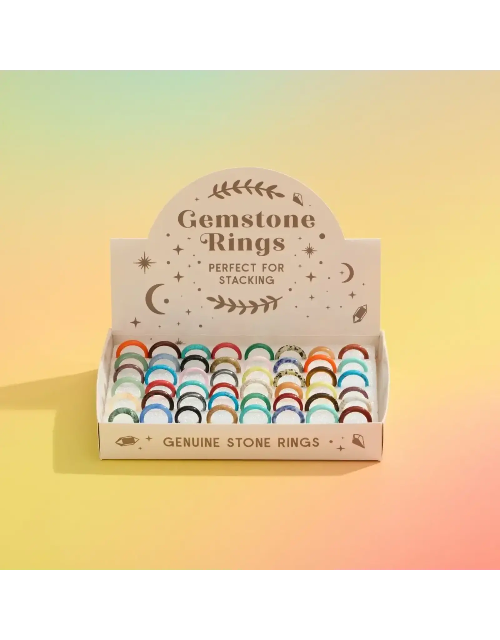 Gemstone Stacking Rings
