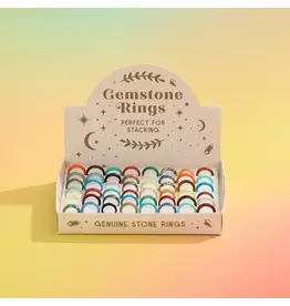 Gemstone Stacking Rings