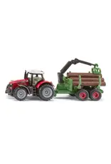 Siku Siku Massey Ferguson with Forestry Trailer
