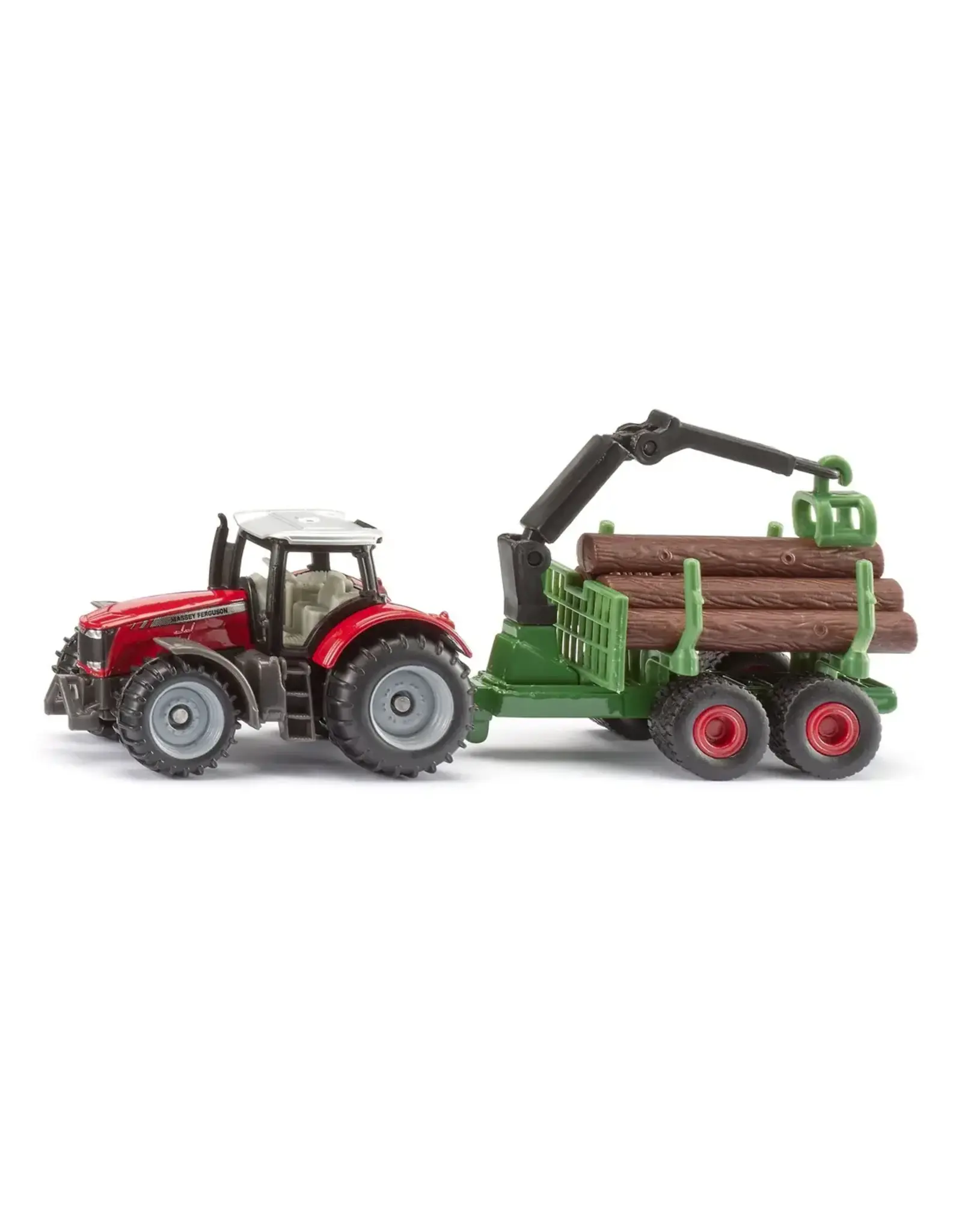 Siku Siku Massey Ferguson with Forestry Trailer