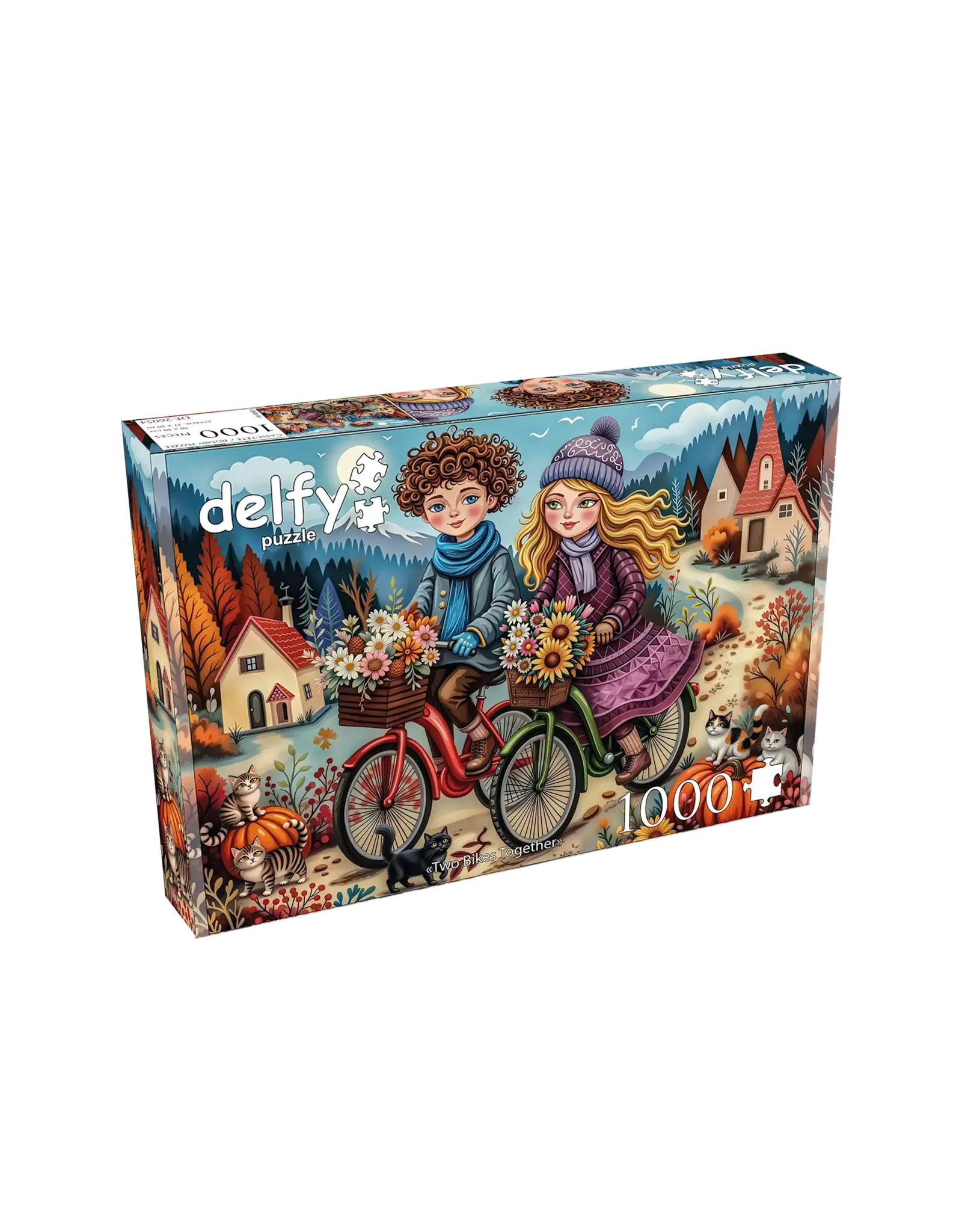 Delfy Two Bikes Together 1000pc