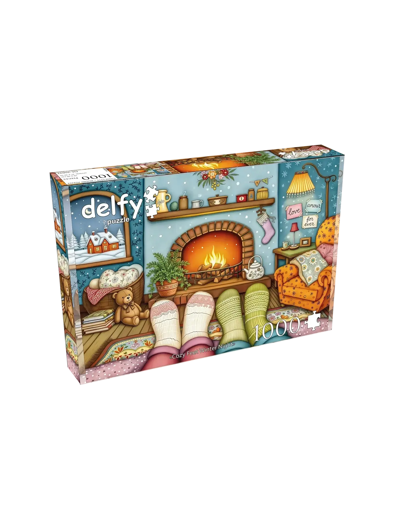 Delfy Cozy Feet Winter Night 1000pc