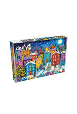 Delfy Snowy Evening Village 1000pc
