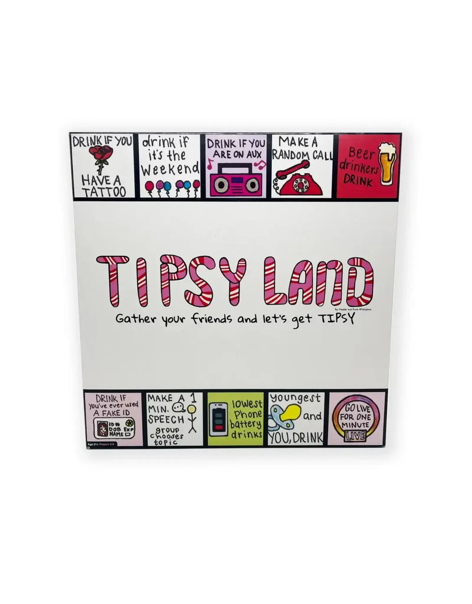 Tipsy Land Adult Party Board Game