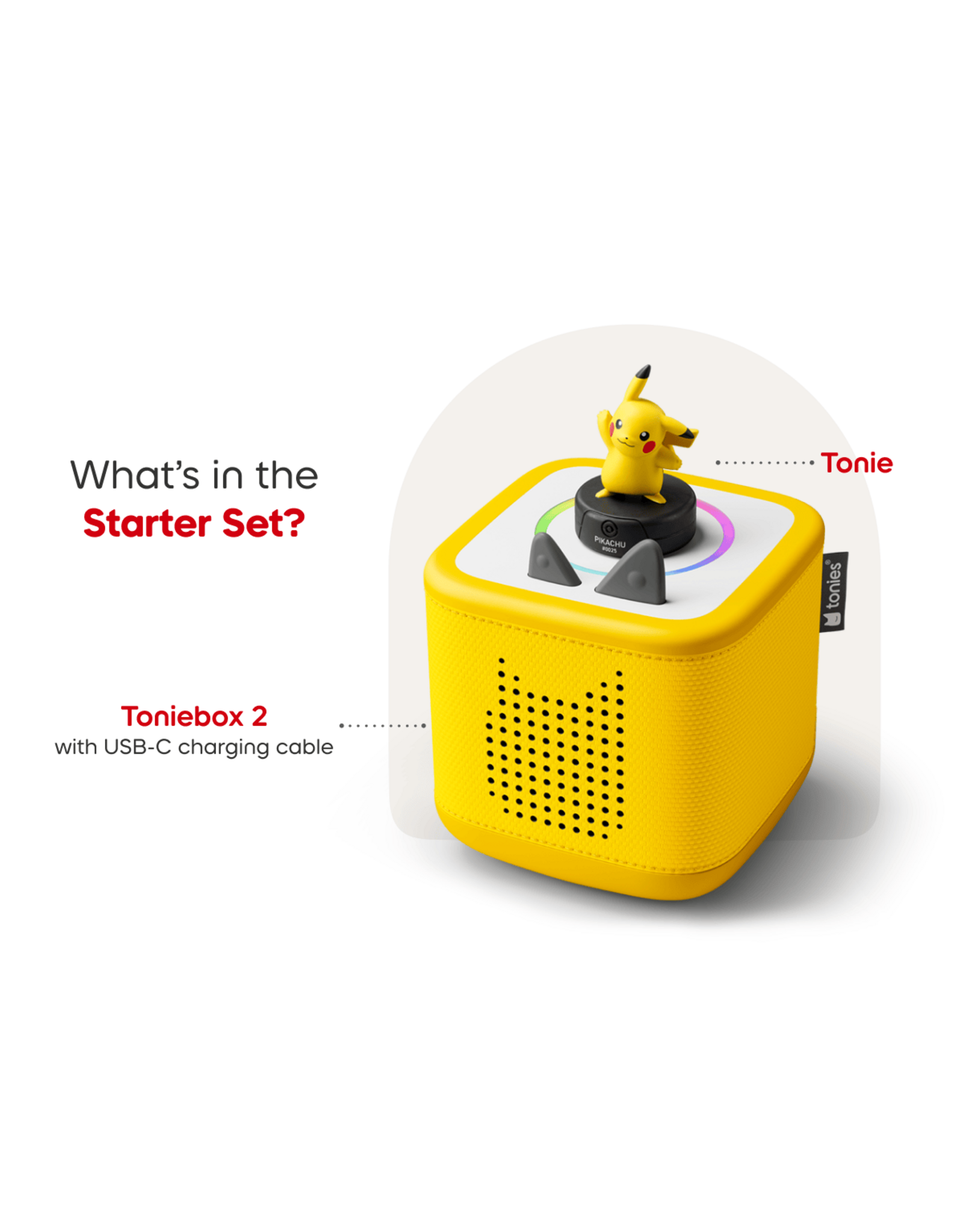 Tonies Tonies Pokémon Pikachu Toniebox 2 Starter Set - Lightning Yellow