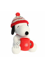 Aurora Peanuts - 12" Winter Hat Snoopy With Mug