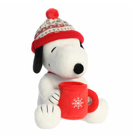 Aurora Peanuts - 12" Winter Hat Snoopy With Mug