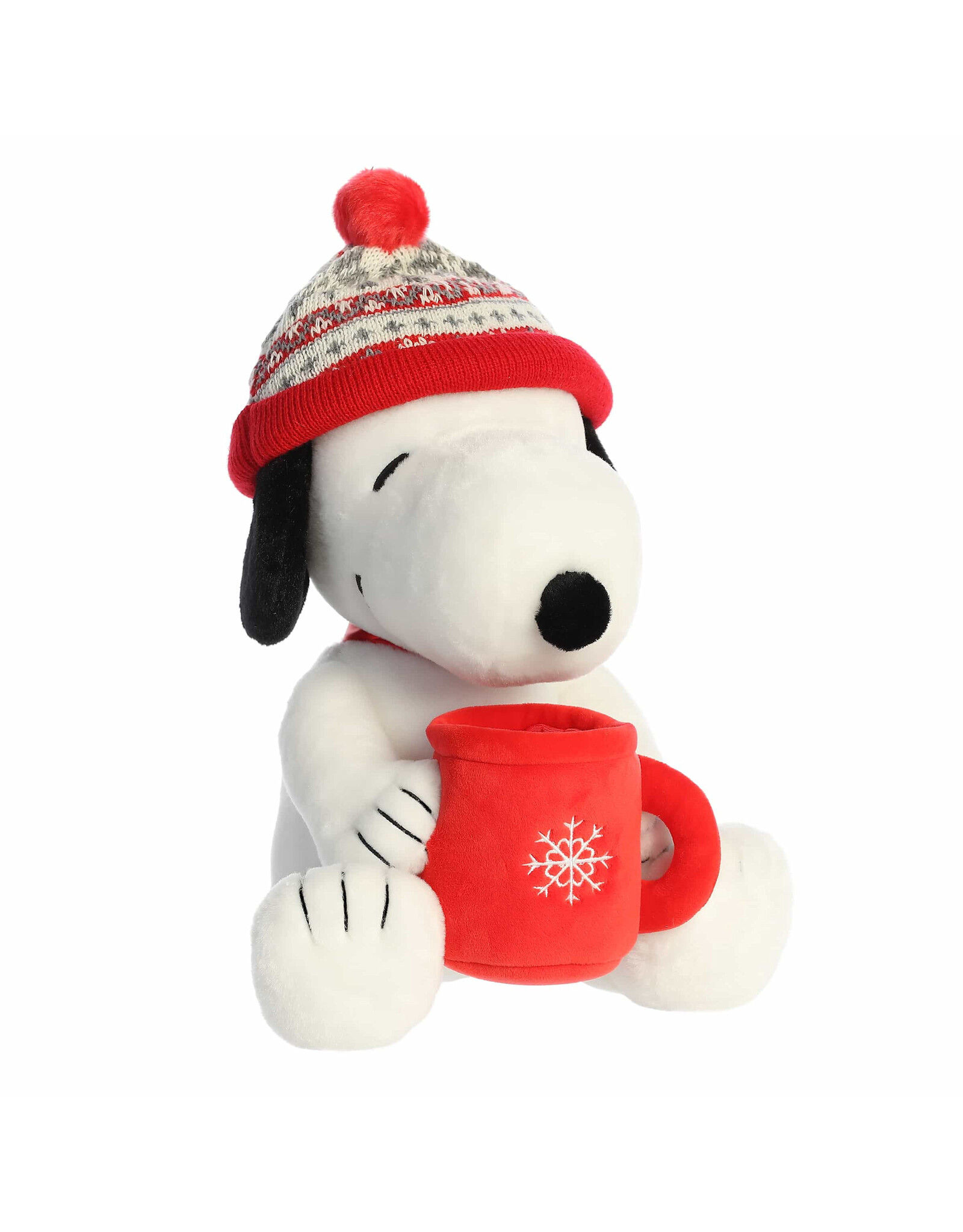 Aurora Peanuts - 12" Winter Hat Snoopy With Mug