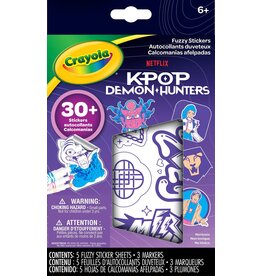 Crayola Fuzzy Stickers Colourable - K-Pop Demon Hunters