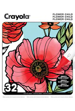 Crayola Flower Child 32 Pages Adult Colouring Book