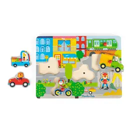 Moulin Roty Wooden Sound Puzzle City