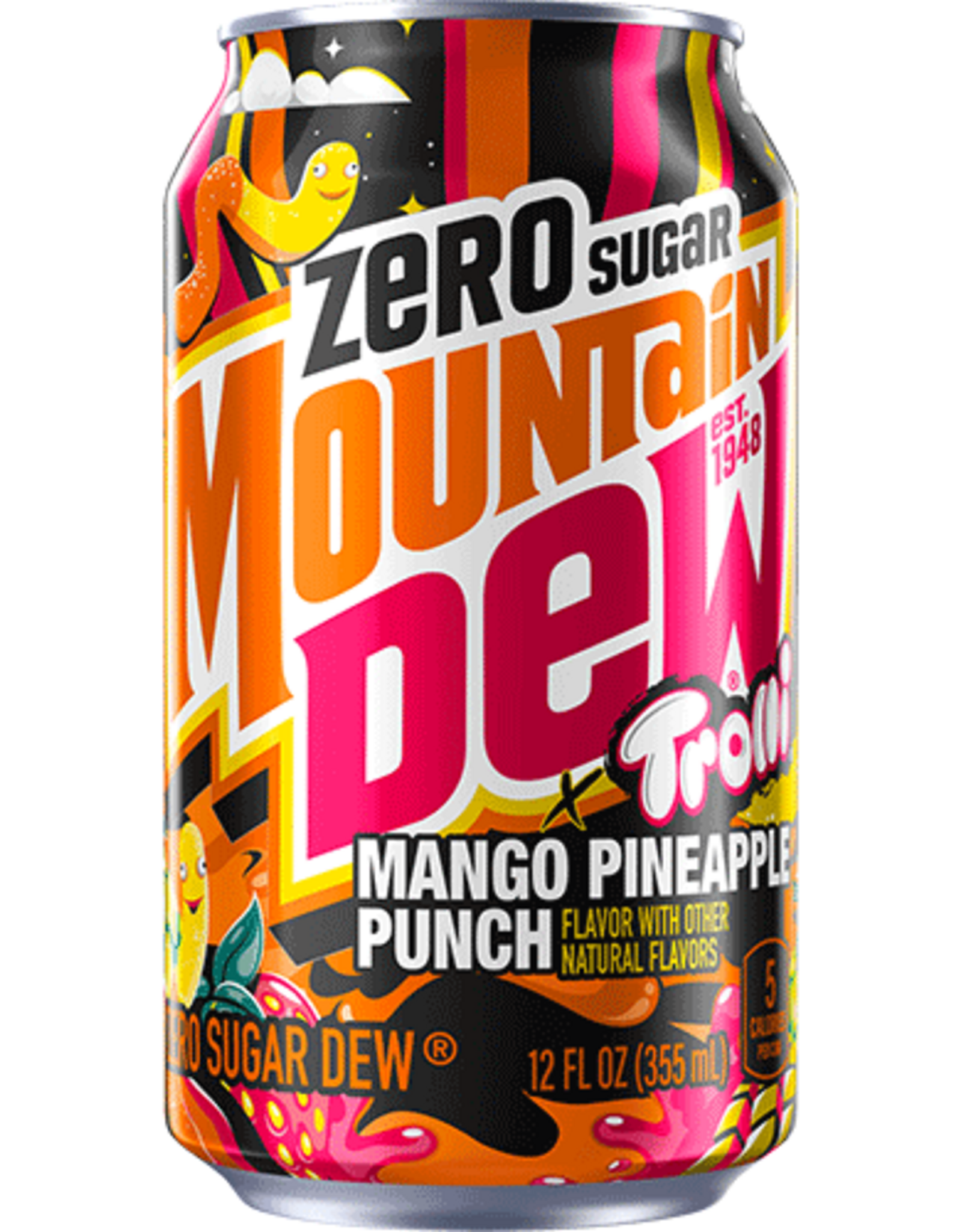 Mountain Dew Trolli Mango Pineapple Punch Zero Sugar