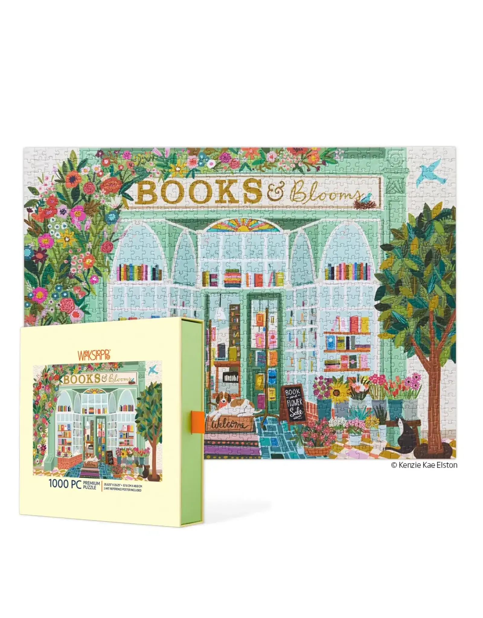 Werkshoppe Books And Blooms 1000pc
