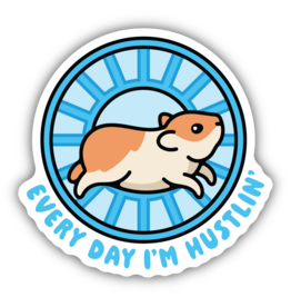 Stickers Northwest Everyday I'm Hustlin' Hamster Sticker