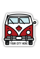 Stickers Northwest Bus Leaf Front View Sticker (Kamloops)