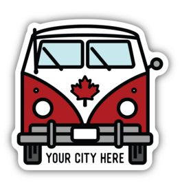 Stickers Northwest Bus Leaf Front View Sticker (Kamloops)