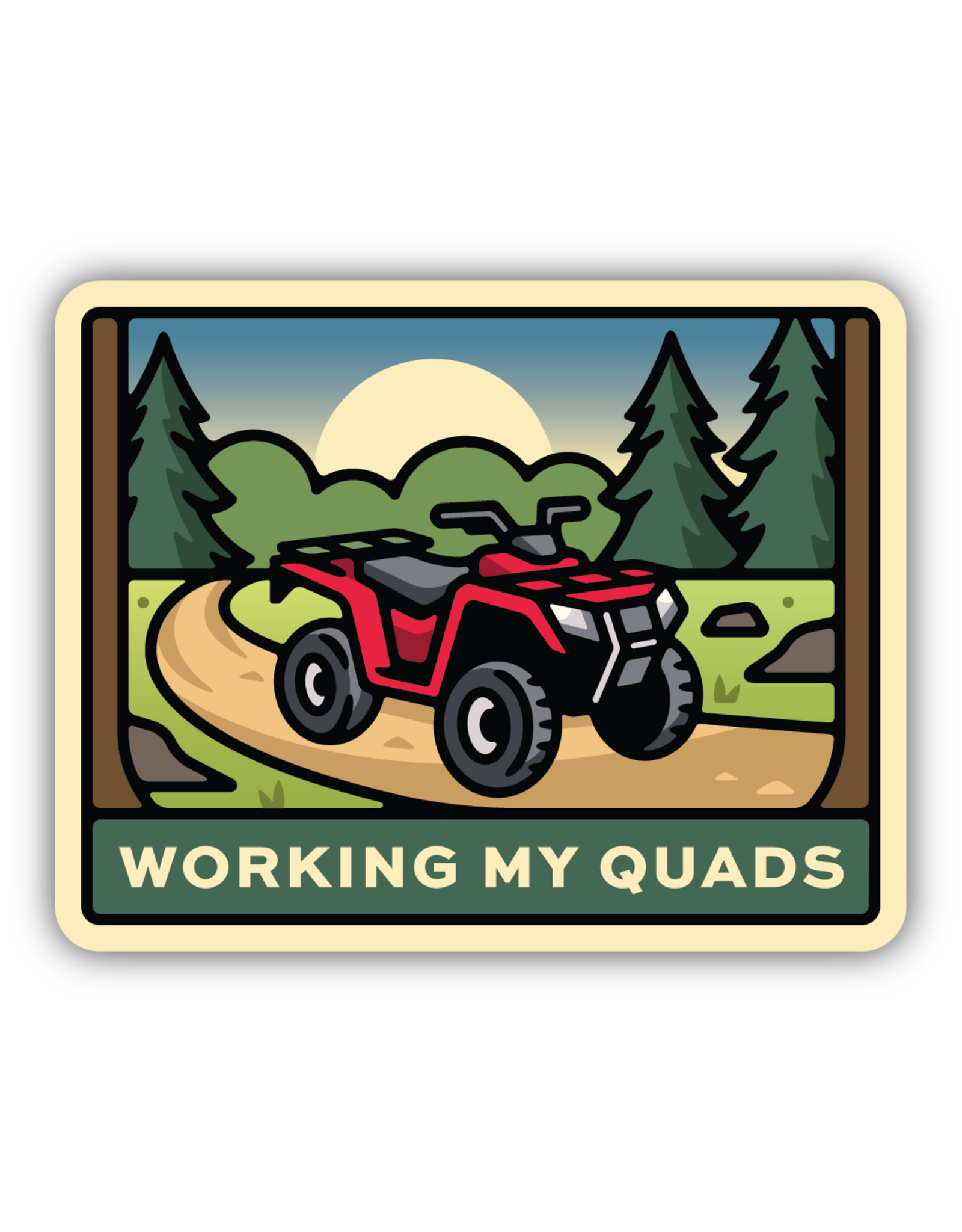 Stickers Northwest Work My Quads ATV Sticker