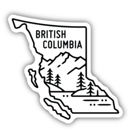 Stickers Northwest British Columbia Landscape Scene Sticker