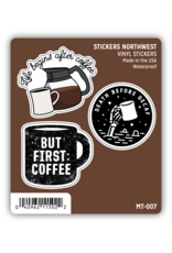 Stickers Northwest Coffee Mini Trio Stickers