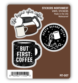 Stickers Northwest Coffee Mini Trio Stickers