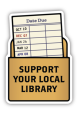 Stickers Northwest Support Your Local Library Checkout Card Sticker