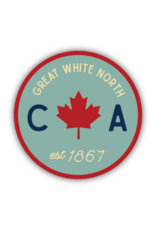 Stickers Northwest Circle Leaf Est Canada Sticker