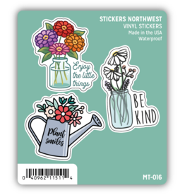 Stickers Northwest Floral Encouragement Mini Trio Stickers