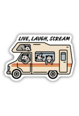 Stickers Northwest Live Laugh Scream Possum Camper Sticker