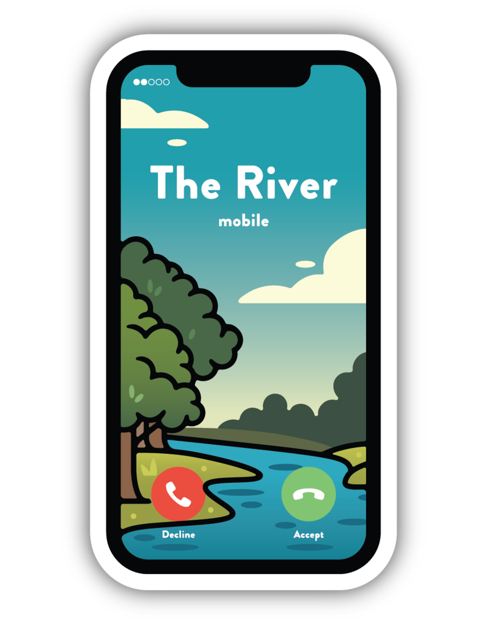 Stickers Northwest The River is Calling Sticker