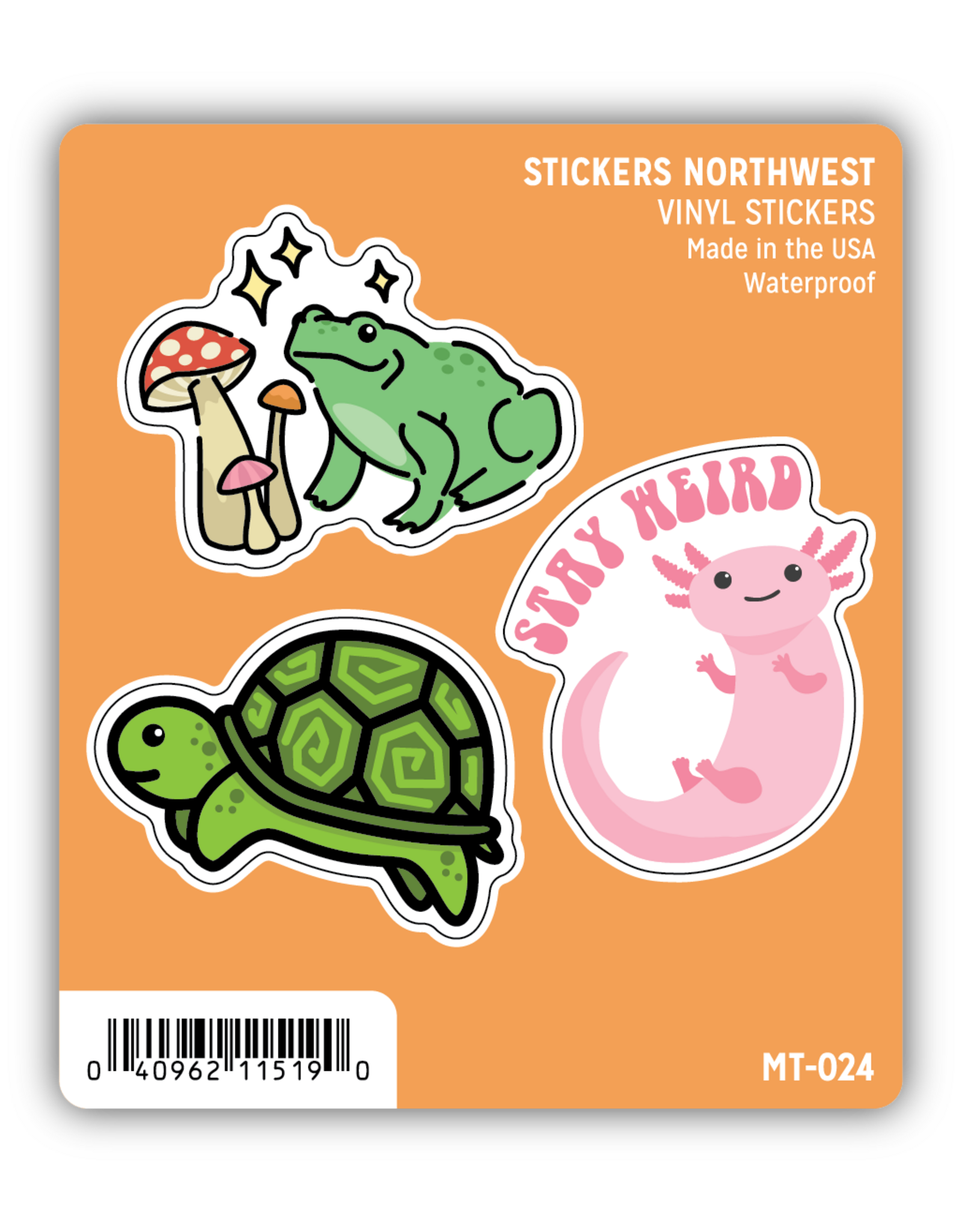 Stickers Northwest Cute Amphibian Mini Trio Stickers