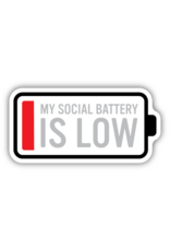 Stickers Northwest My Social Battery Is Low Sticker