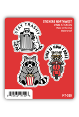 Stickers Northwest Raccoon Mini Trio Stickers