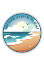 Stickers Northwest Happiness Is A Day At The Beach Sticker