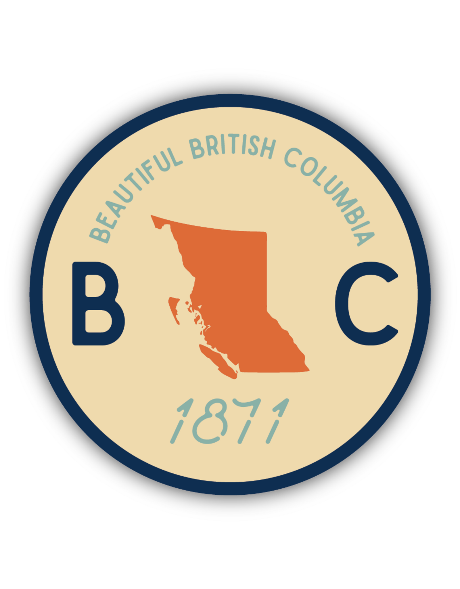 Stickers Northwest British Columbia Est Circle Sticker