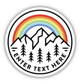 Stickers Northwest Get Out There Rainbow Mountain Sticker (Kamloops)