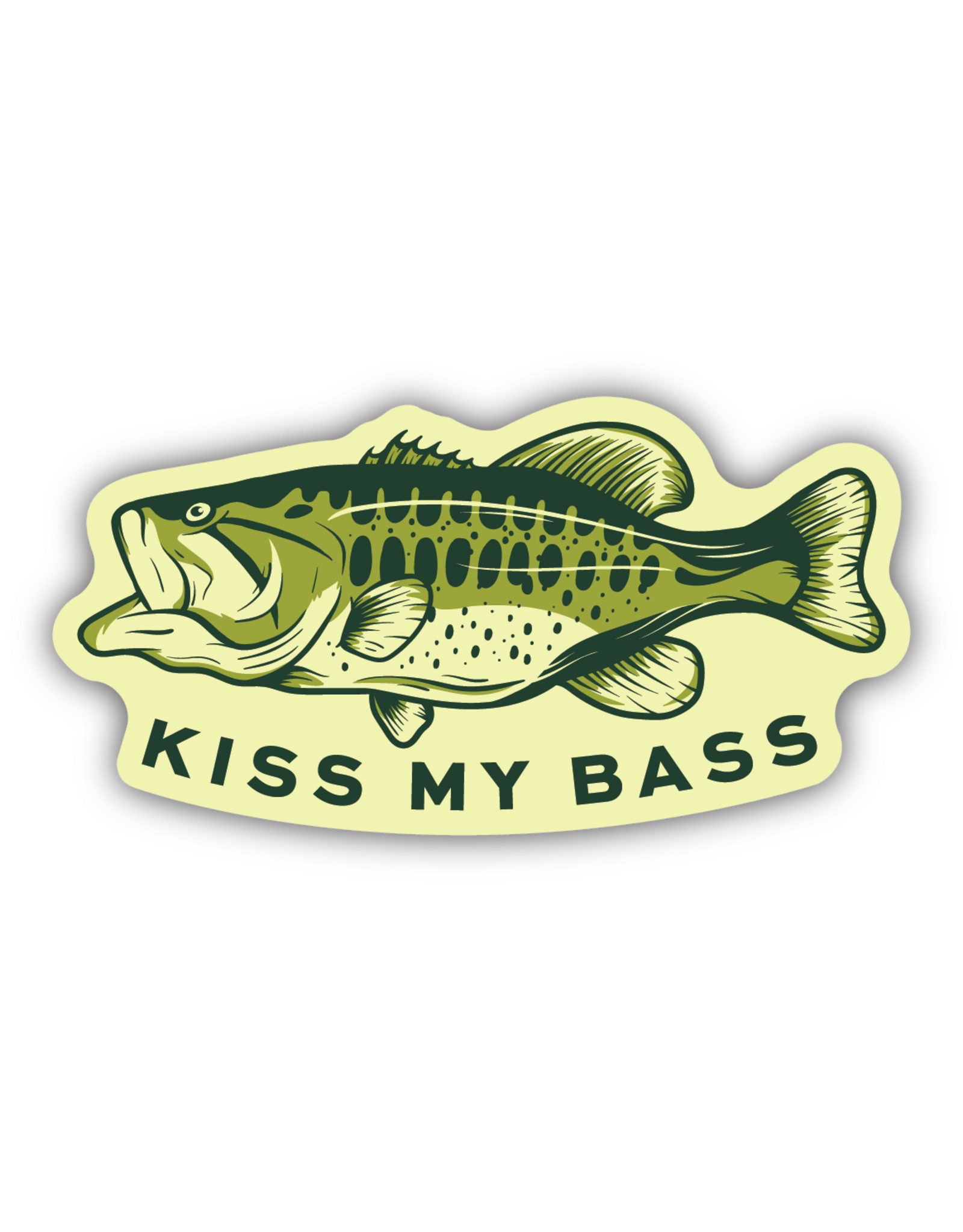 Stickers Northwest Kiss My Bass Largemouth Bass Sticker