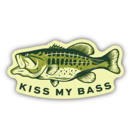 Stickers Northwest Kiss My Bass Largemouth Bass Sticker