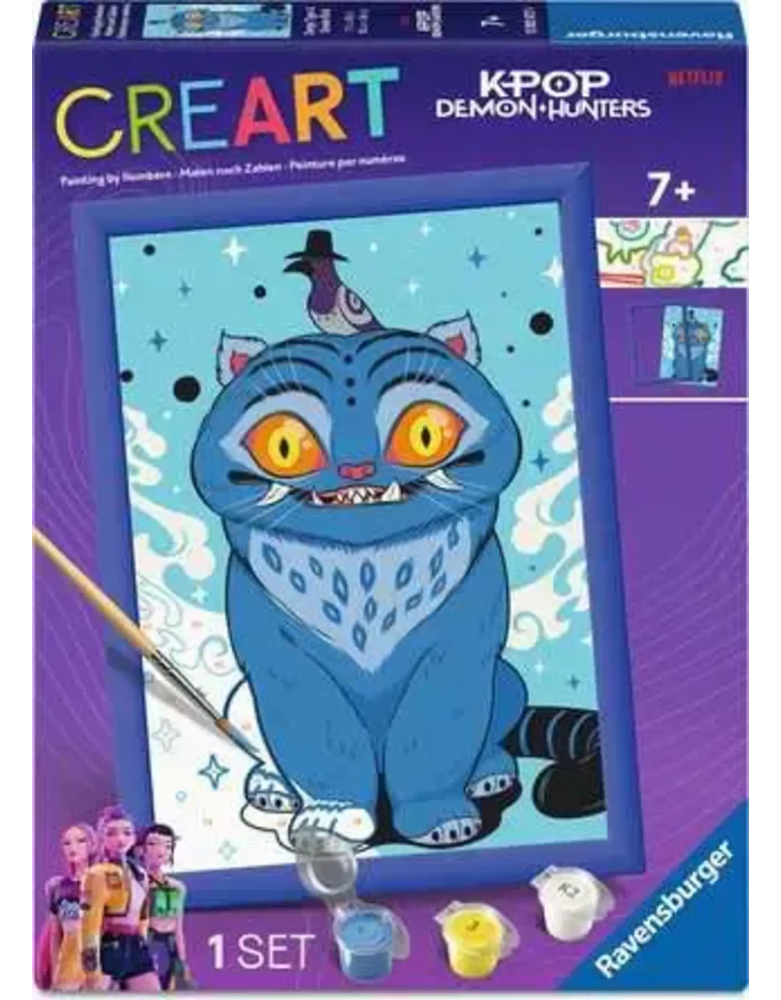 Ravensburger CreArt Paint by Number - KPop Demon Hunters - Derpy Tiger & Sussie Bird